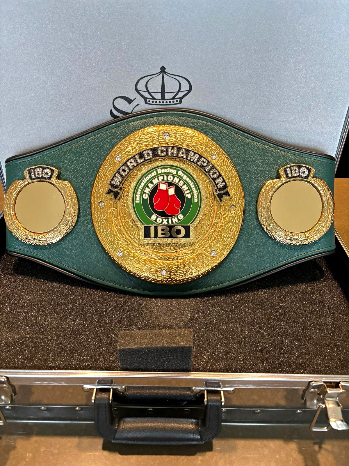 IBO Championship Belt – Full-Size Display Model IBO Championship Belt – Full-Size Display Model