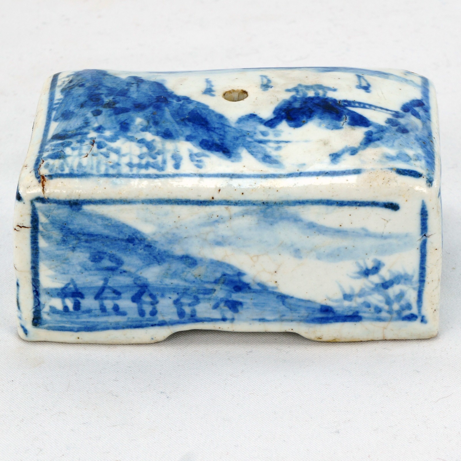 Antique Korean Water Dropper Blue and White Porcelain Joseon Dynasty 19th C