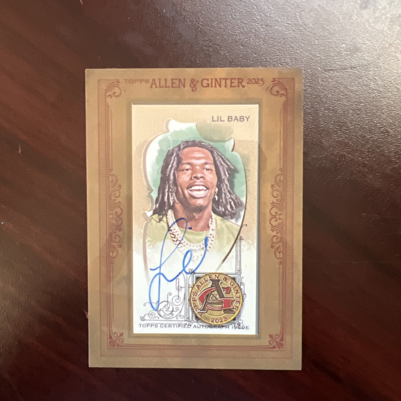 2023 Topps Allen & Ginter Lil Baby Framed Mini Auto (Chase Card) 2023 Topps Allen & Ginter Lil Baby Framed Mini Auto (Chase Card)