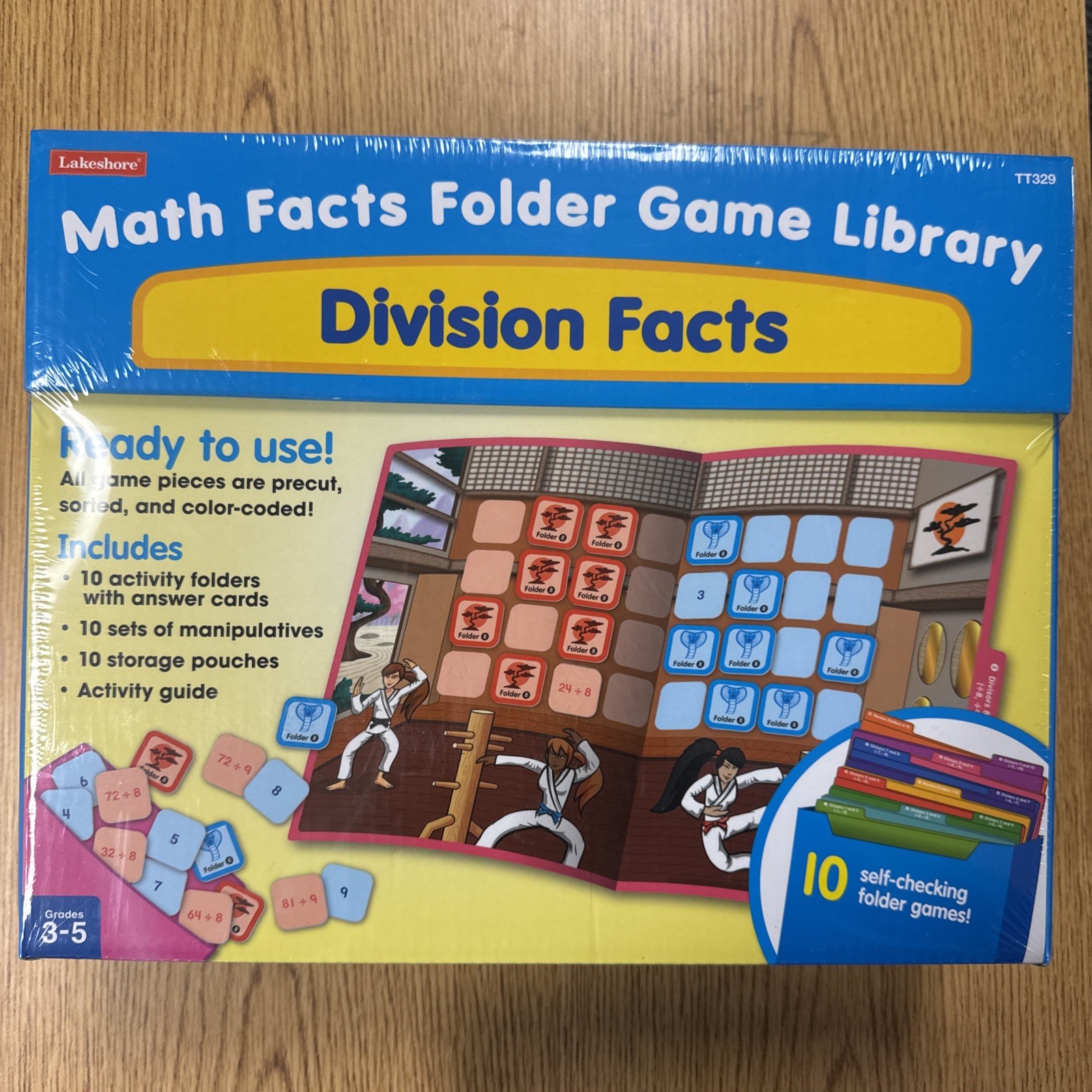 BRAND NEW Lakeshore Math Facts Learning Folder Games - Division Facts TT329 BRAND NEW Lakeshore Math Facts Learning Folder Games - Division Facts TT329