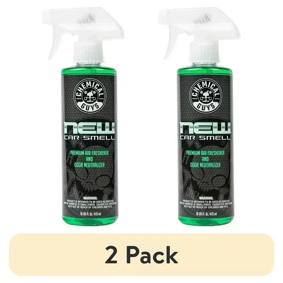 Chemical Guys New Car Smell Scent Air Freshener & Odour Eliminator 16oz (2 Pack) Chemical Guys New Car Smell Scent Air Freshener & Odour Eliminator 16oz (2 Pack)