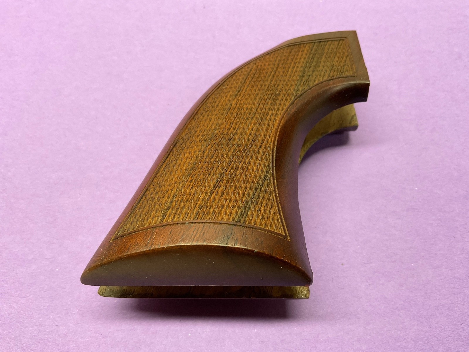 New CHECKERED Pietta 1851  NAVY Walnut  .36 & .44 Pistol Grips Part