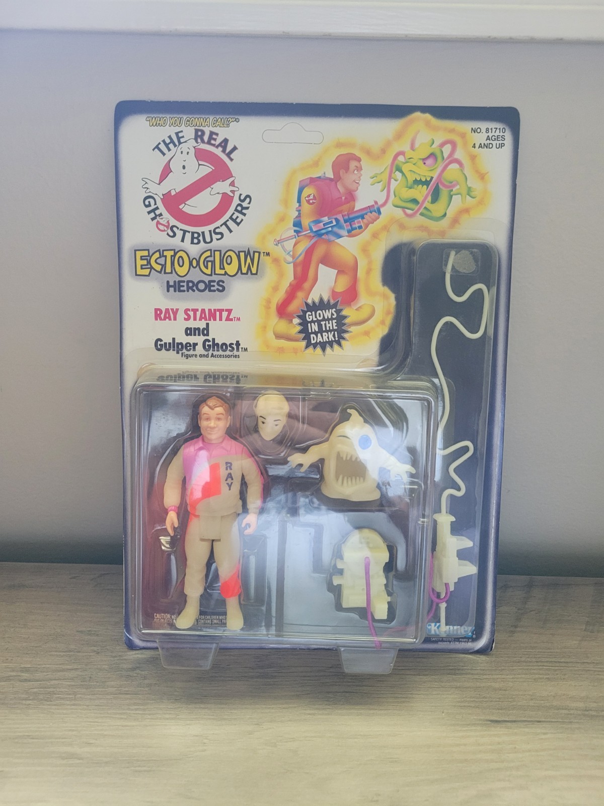 VINTAGE RARE UNPUNCHED Kenner Real Ghostbusters ECTO GLOW Ray Stantz Figure VINTAGE RARE UNPUNCHED Kenner Real Ghostbusters ECTO GLOW Ray Stantz Figure