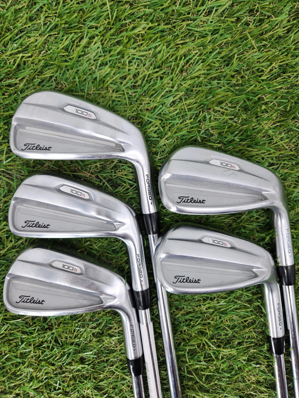 2021 TITLEIST T100 S IRON SET 6-PW STIFF TT AMT BLACK S300 VERYGOOD