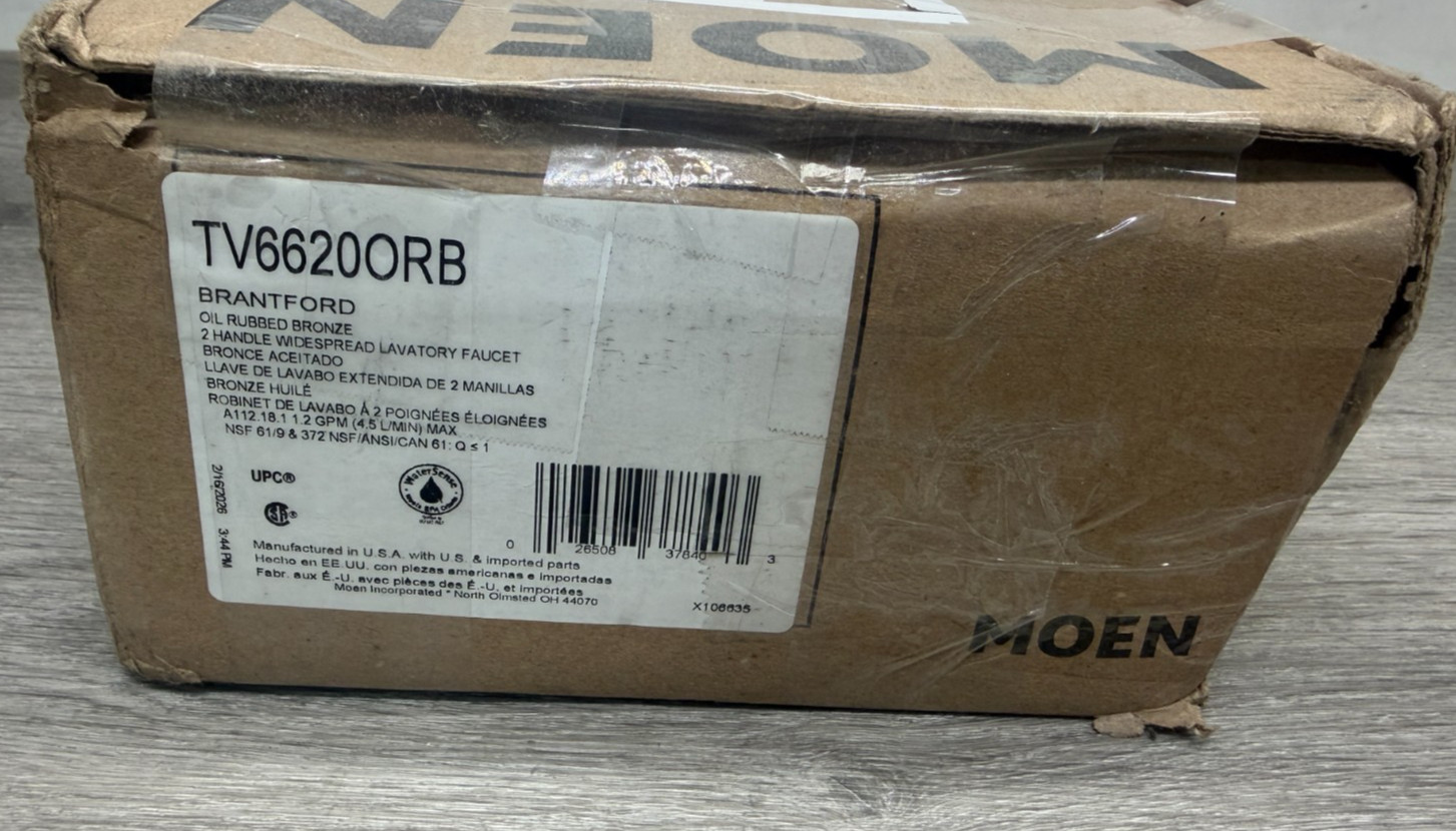 Moen TV6620ORB Brantford 2 Handle Widespread Bathroom Faucet - READ* Moen TV6620ORB Brantford 2 Handle Widespread Bathroom Faucet - READ*