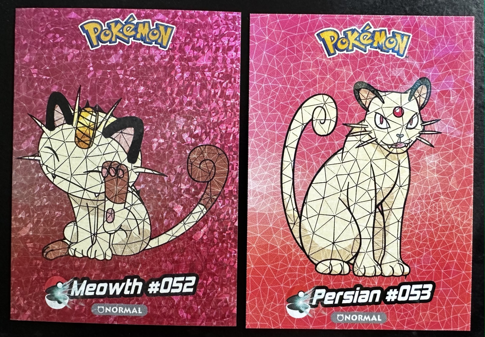 MEOWTH X PERSIAN LOT - POKEMON CCG CRYSTAL CARD COLLECTION MEOWTH X PERSIAN LOT - POKEMON CCG CRYSTAL CARD COLLECTION