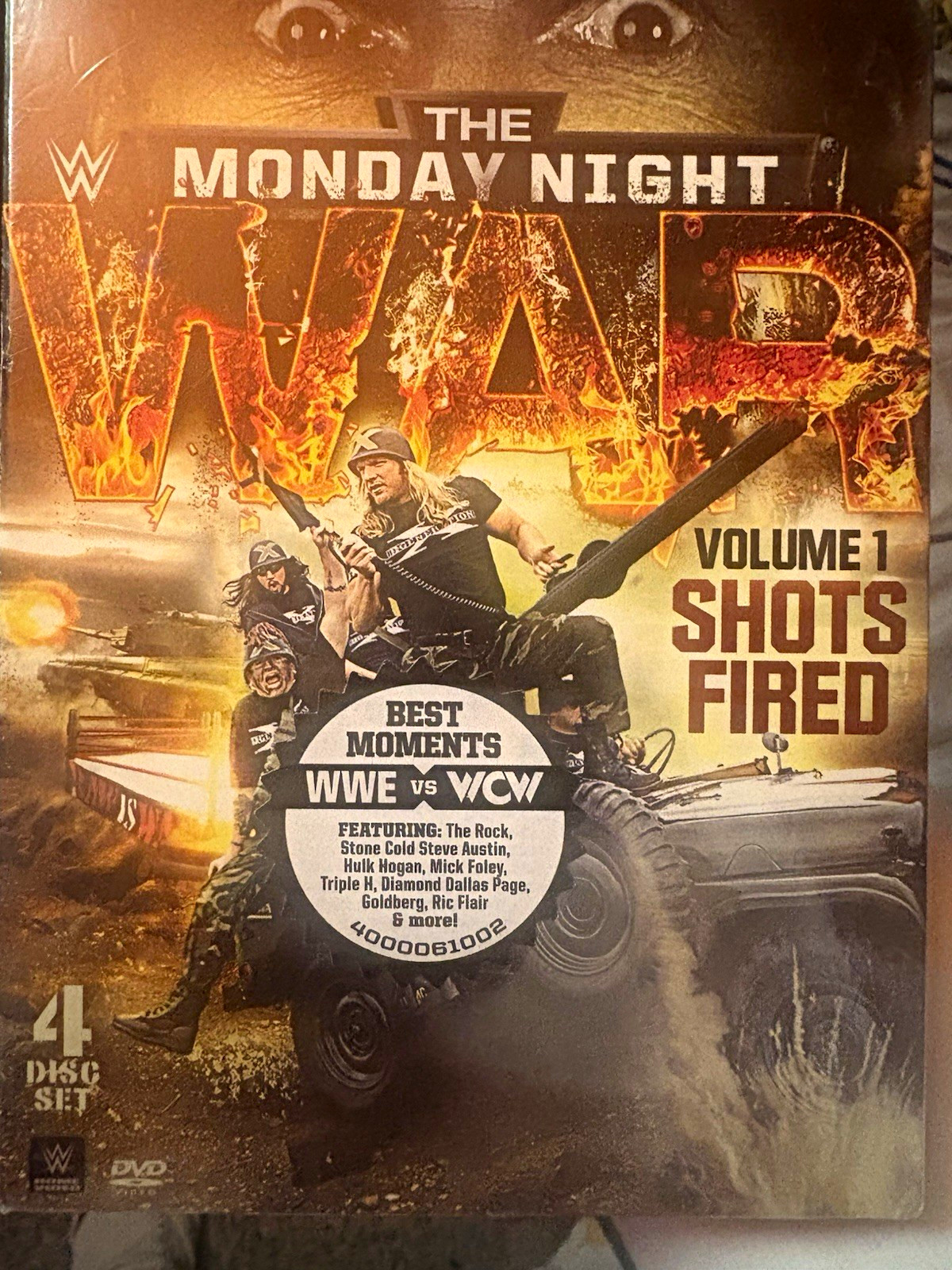WWE The Monday Night War: Volume 1 Shots Fired 4-Disc DVD Set WWE The Monday Night War: Volume 1 Shots Fired 4-Disc DVD Set