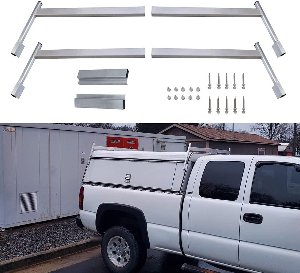 Universal Aluminum Truck Cap Ladder Rack Fits Most Aluminum Toppers