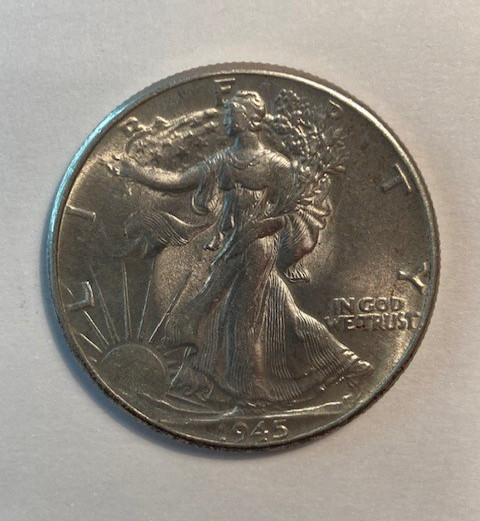 1945-P Walking Liberty Half Dollar