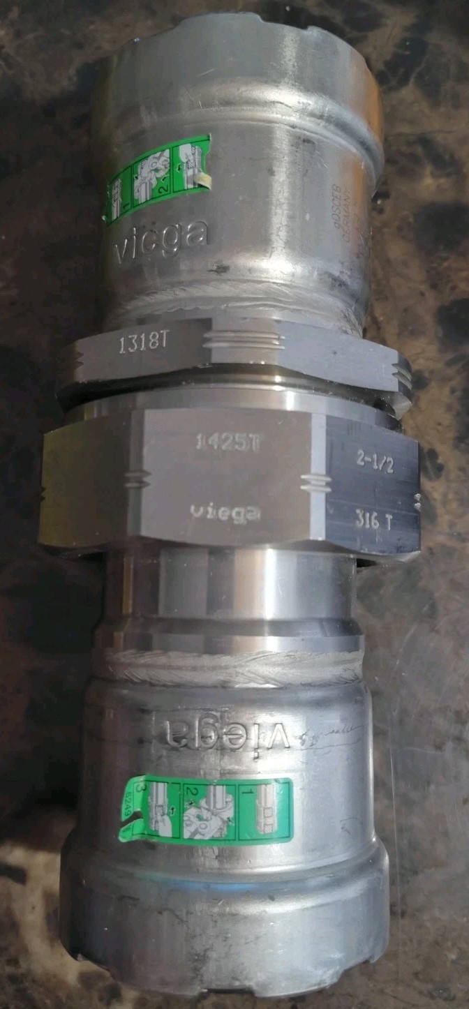 VIEGA MegaPress 2 1/2in MegaPress Union 316t 1425t New Open Box