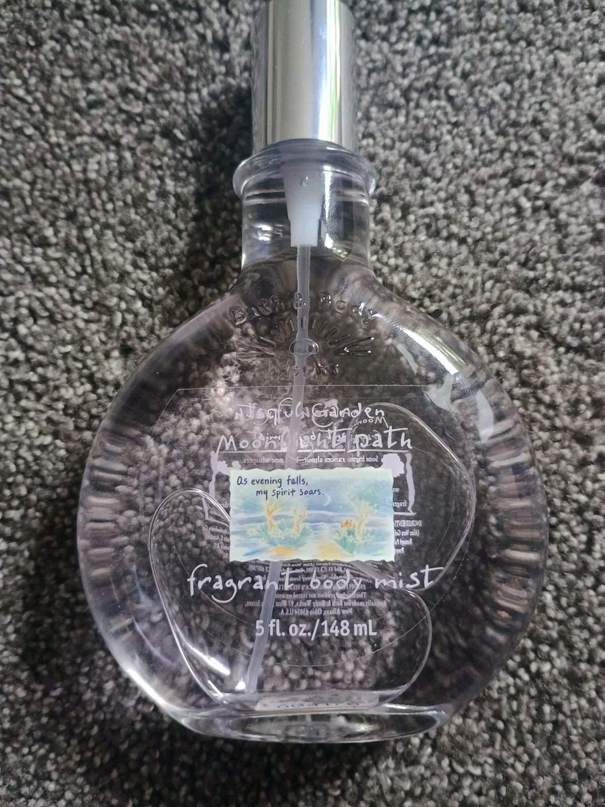 Vtg Bath & Body Works Joyful Garden Moonlight Path Body Mist 5 oz Glass Y2K New Vtg Bath & Body Works Joyful Garden Moonlight Path Body Mist 5 oz Glass Y2K New