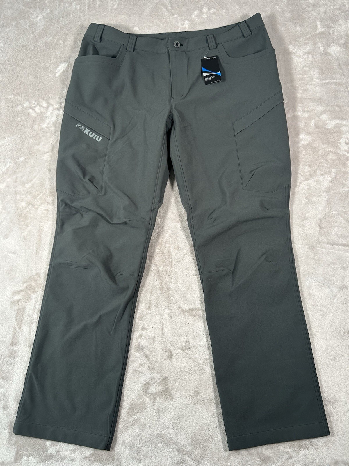 New KUIU Attack Pants Mens 44x34 Gunmetal Cargo Primeflex Hiking Hunting Outdoor