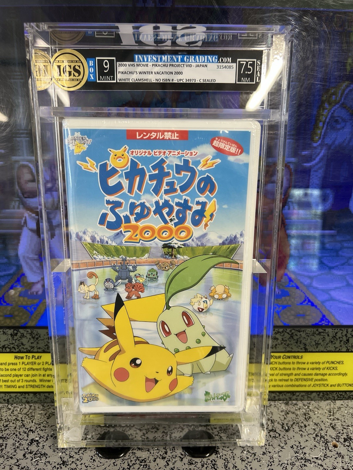 2000 Pokemon Pikachu\'s Winter Vacation VHS JP Clamshell IGS 9 Box 7.5 Sealed NM