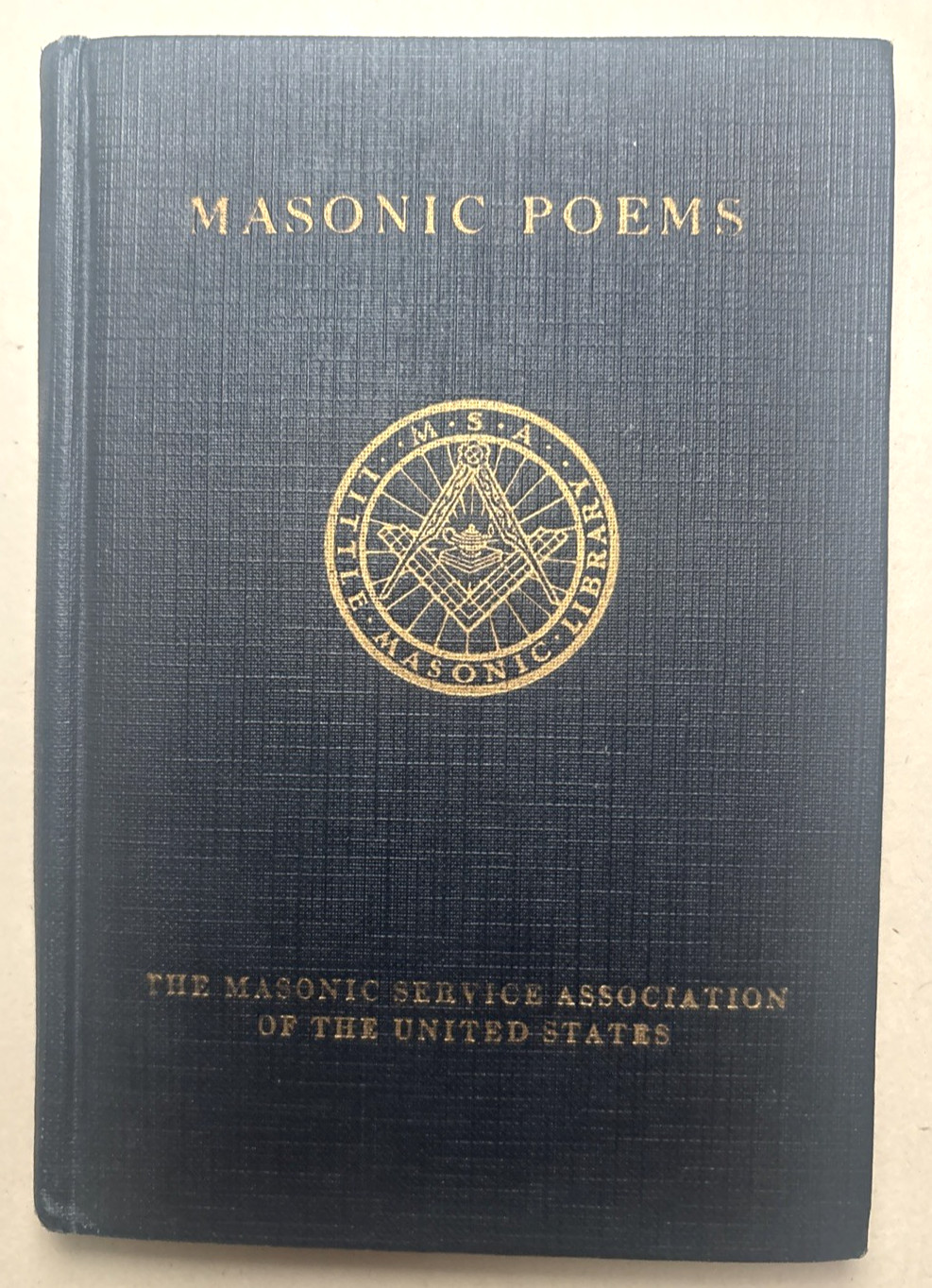 1924 The Masonic Service Association Of The United States  Masonic Poems