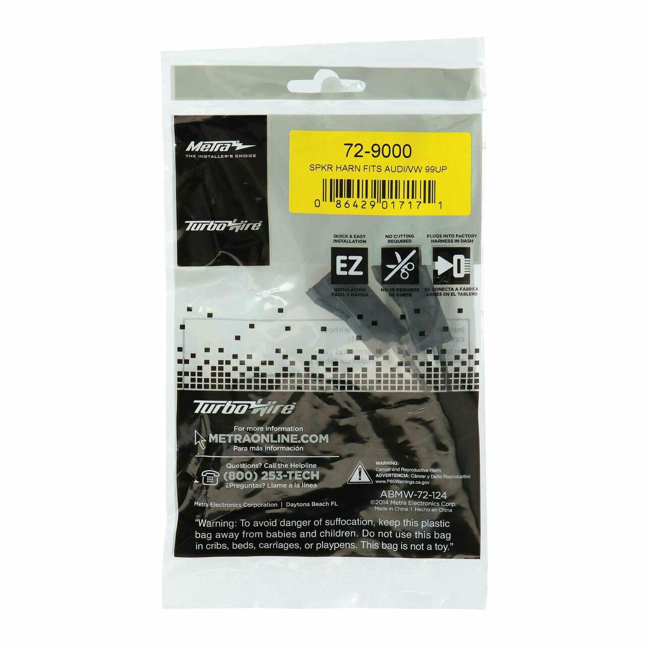 Genuine Metra 72-9000 Speaker Wire Harness Adapter For Select Vehicles