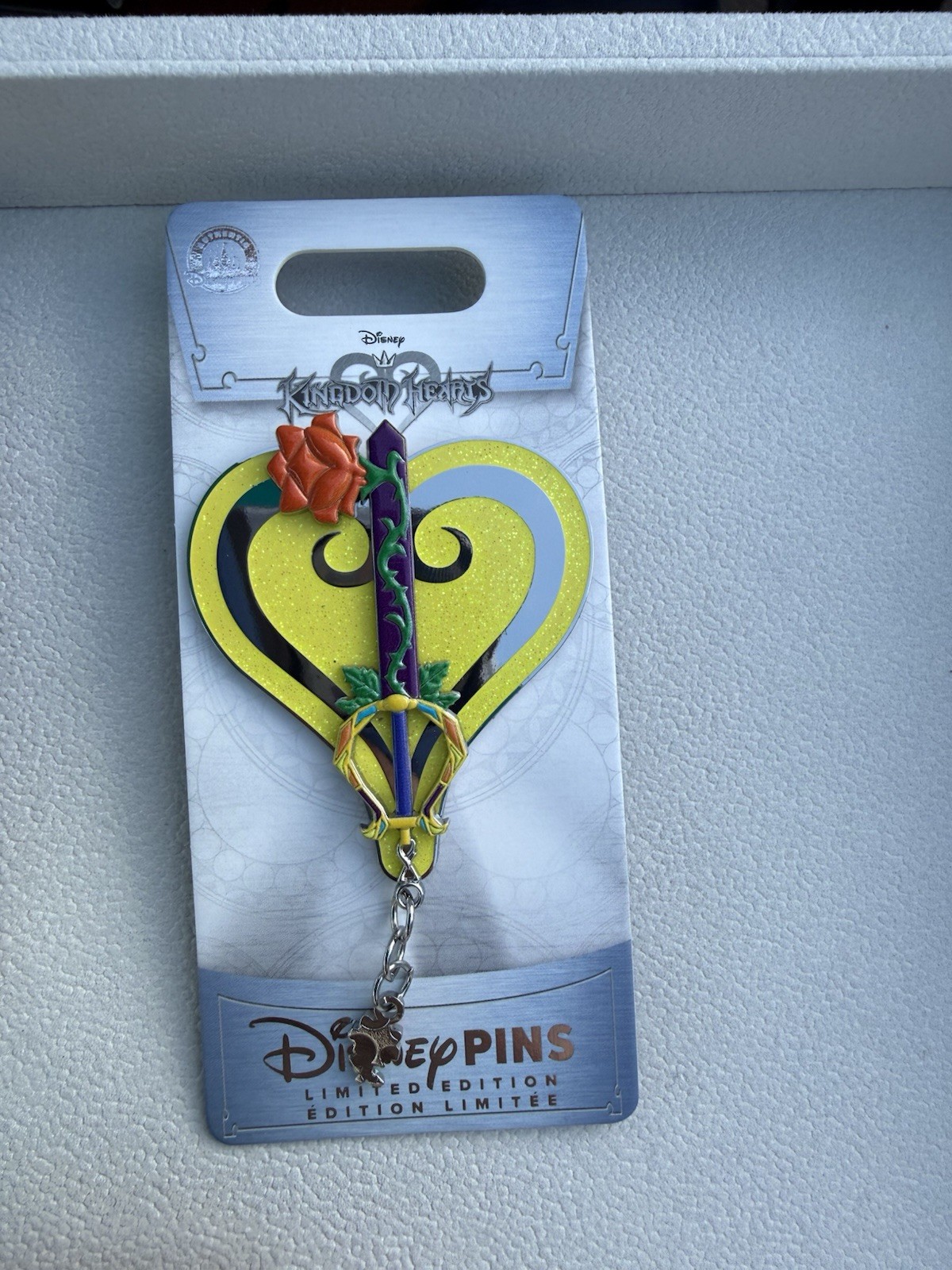 Disney Parks Kingdom Hearts Divine Hearts Belle May 2026 Rose Keyblade LE Pin