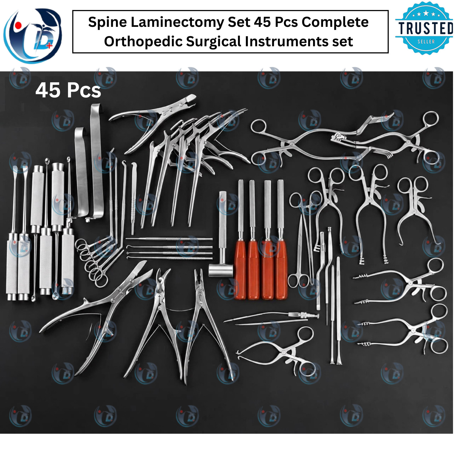 Spine Laminectomy Set 45 Pcs Complete Orthopedic Surgical Instruments set Spine Laminectomy Set 45 Pcs Complete Orthopedic Surgical Instruments set