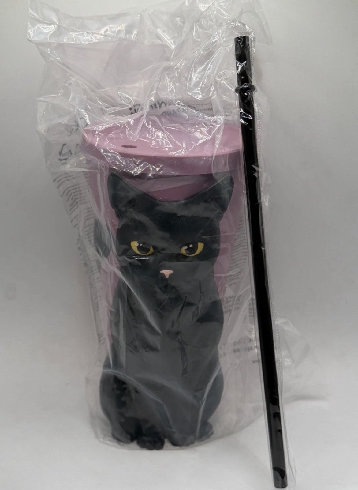Practical Magic 2 Black Cat Cup with Straw NEW/SHIPS NOW Practical Magic 2 Black Cat Cup with Straw NEW/SHIPS NOW