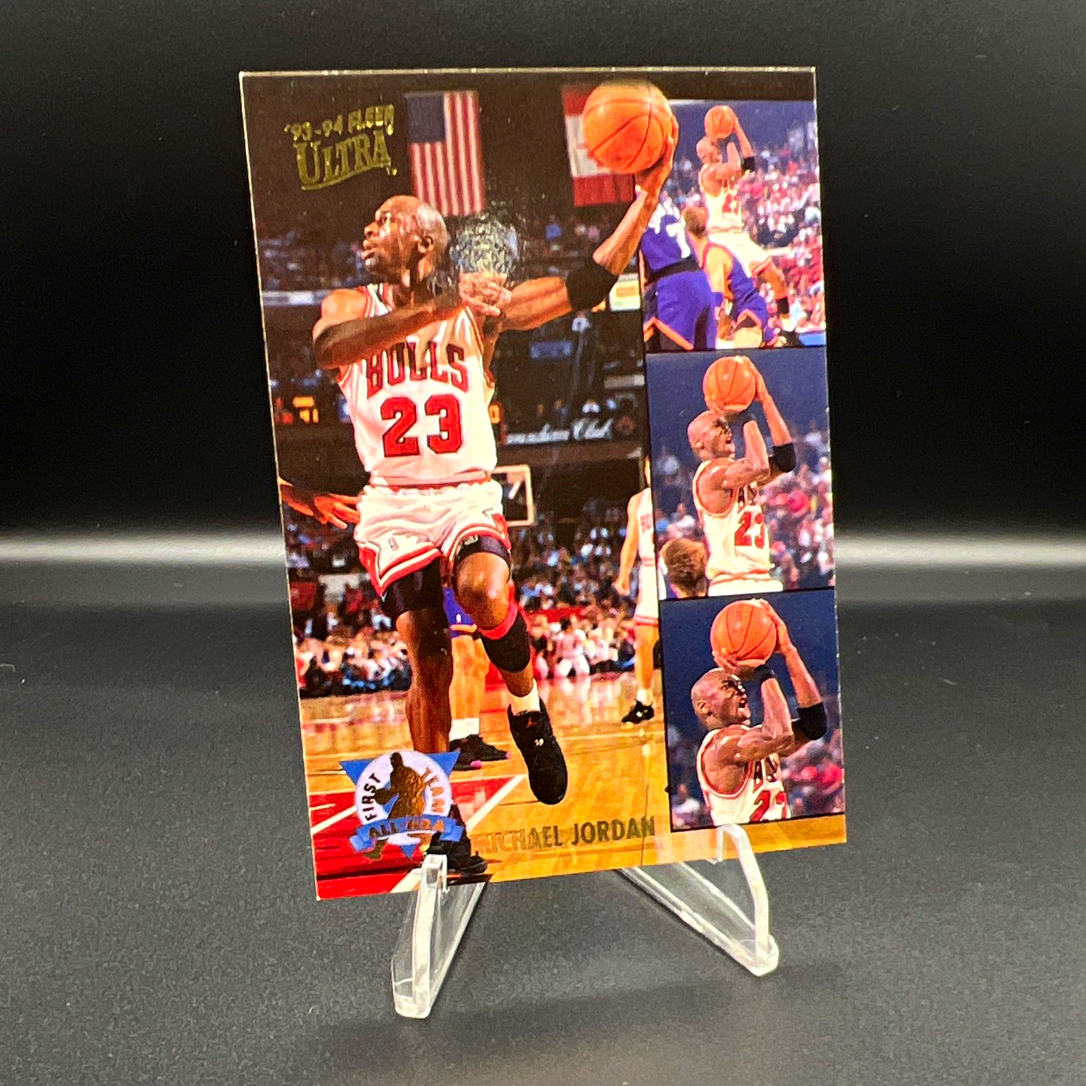 1993-94 Fleer Ultra All-NBA First Team Michael Jordan Insert #2 Bulls 1993-94 Fleer Ultra All-NBA First Team Michael Jordan Insert #2 Bulls