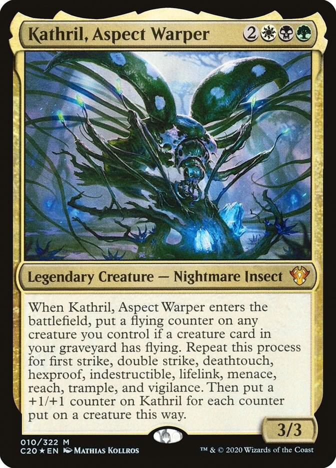 1x Foil Kathril, Aspect Warper - Commander 2020 NM - MTG