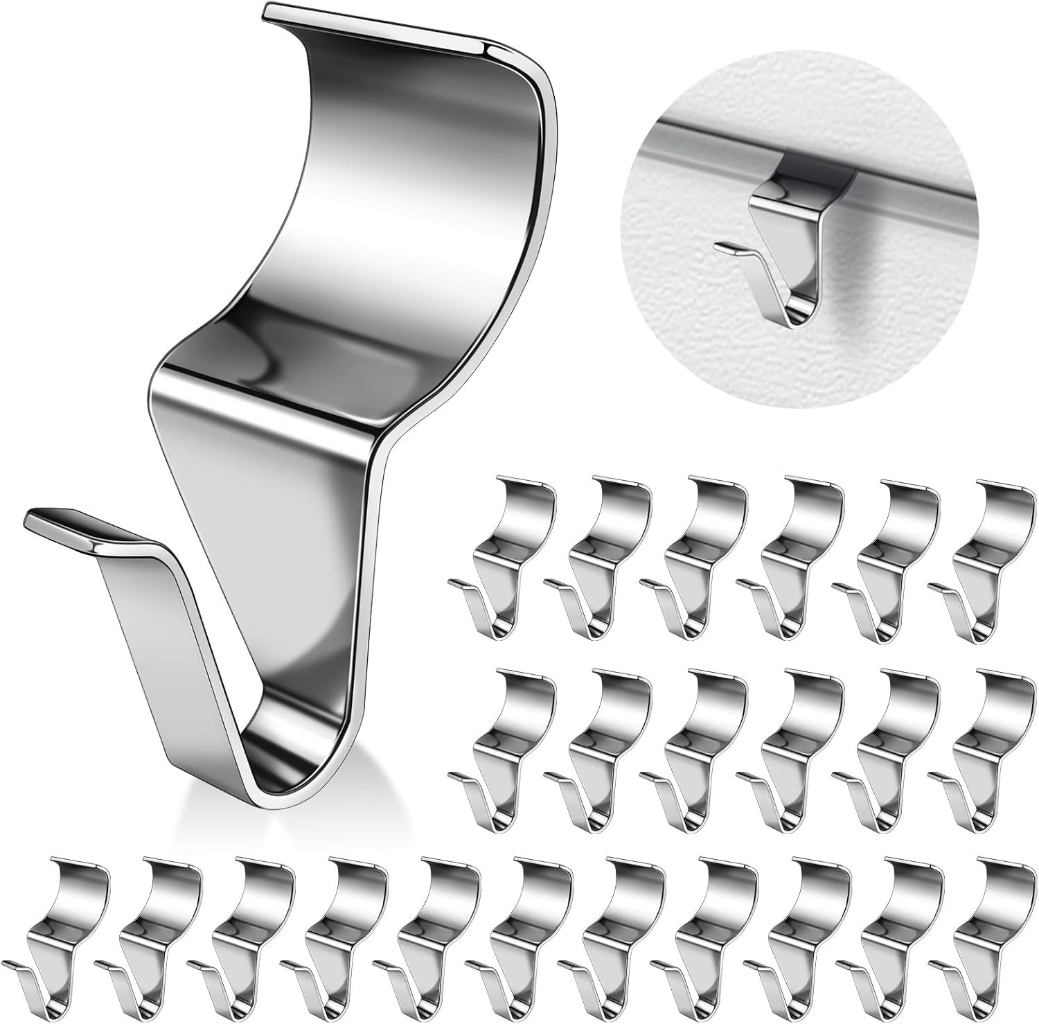 24PCS Vinyl Siding Hook Thicken Stainless Steel Vinyl Siding Clips Hangers 24PCS Vinyl Siding Hook Thicken Stainless Steel Vinyl Siding Clips Hangers