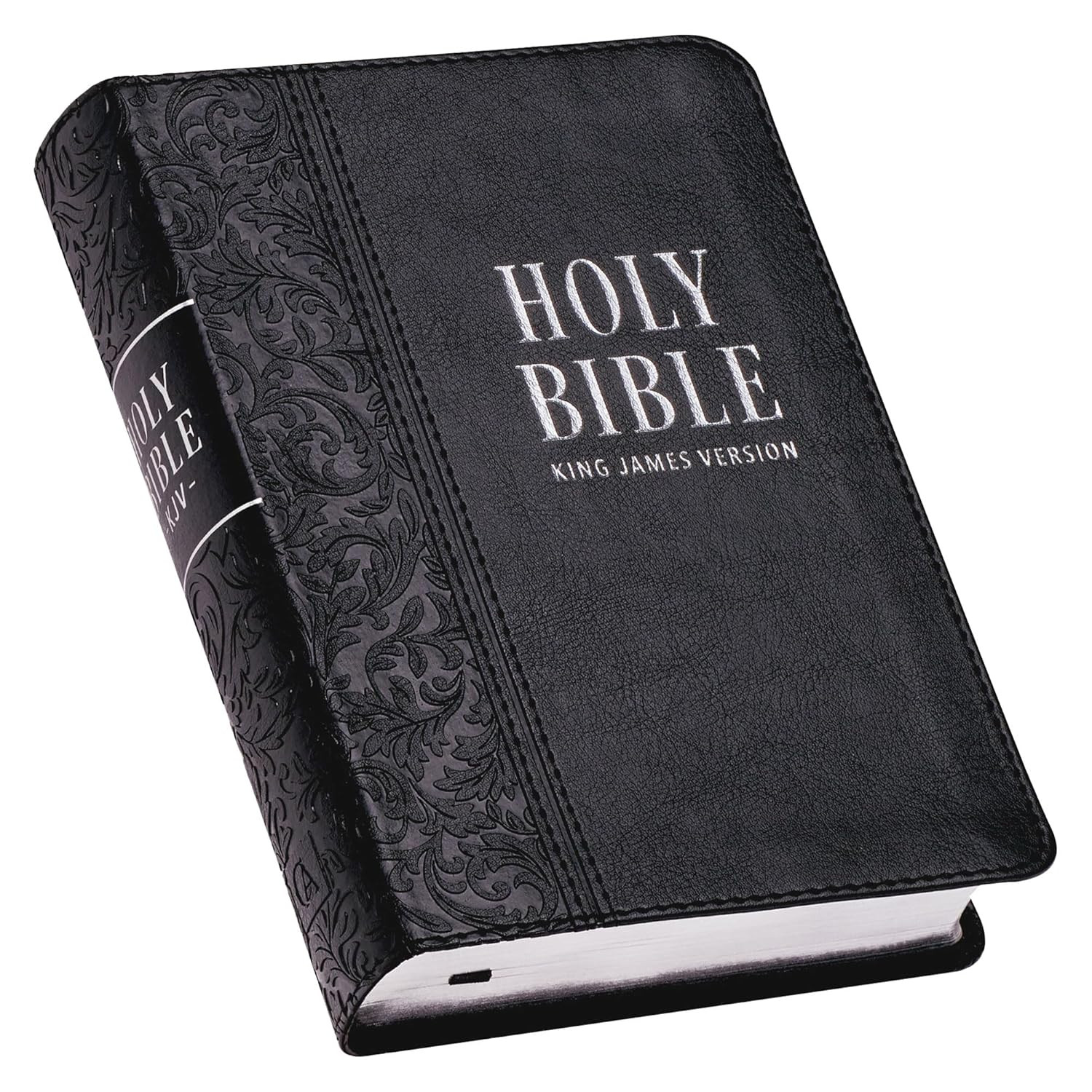 KJV Holy Bible, Compact Large Print Faux Leather Red Letter Edition - Ribbon Mar