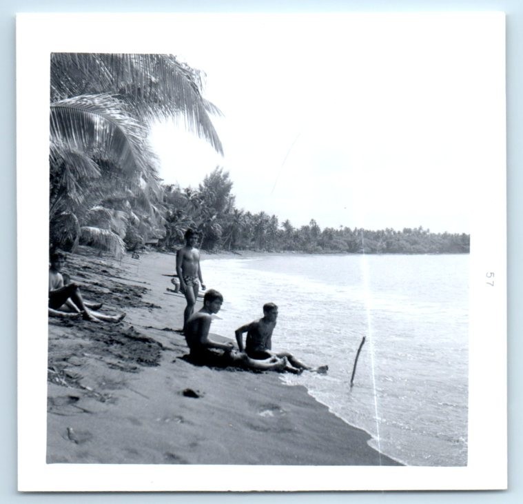 Real Photo view 2'x2' - TAHITI January 1957