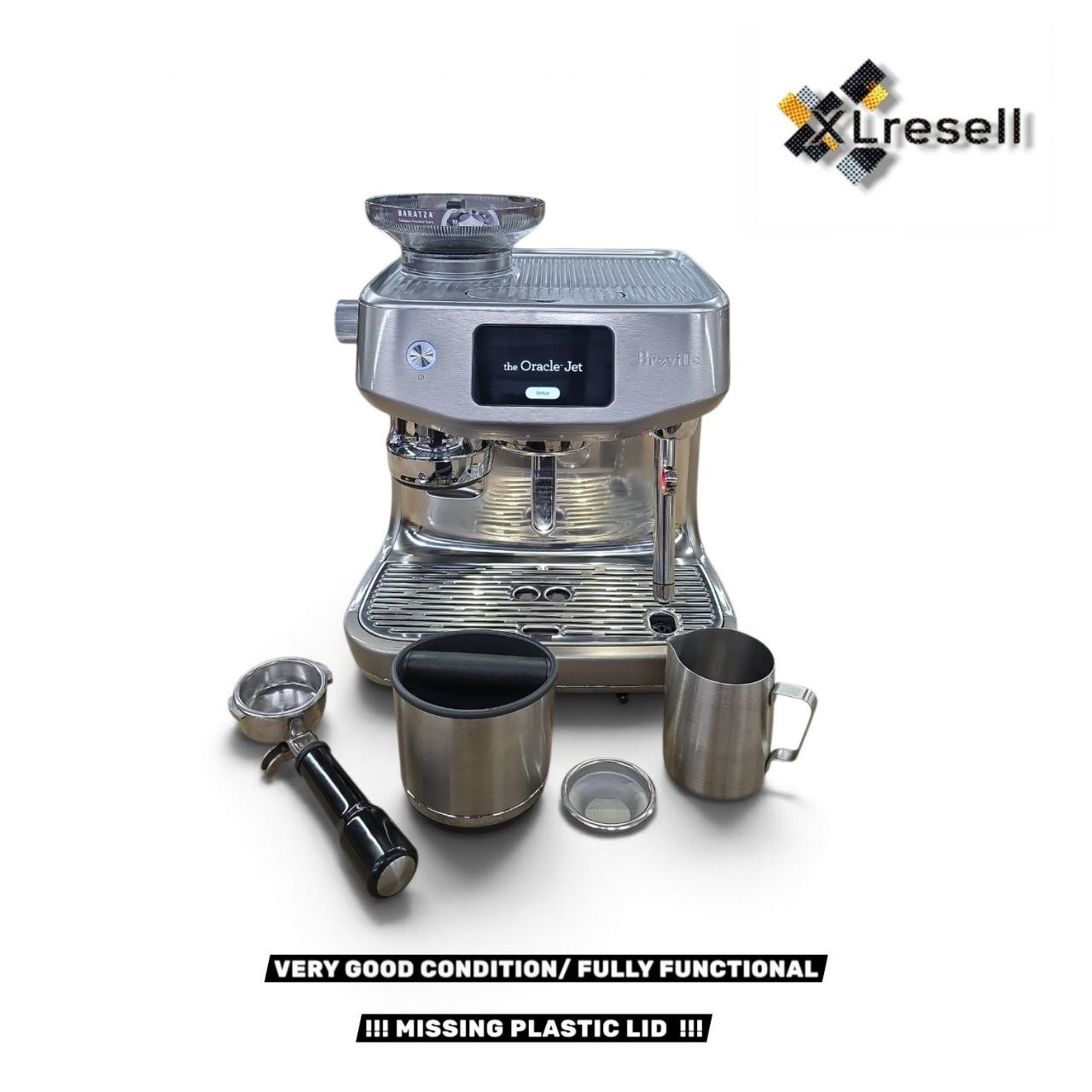 Breville Oracle Jet Espresso Machine – Brushed Stainless Steel – BES985BSS