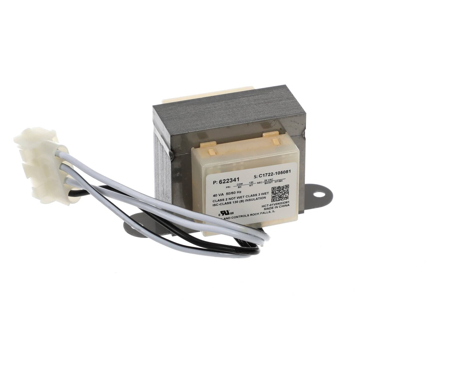 NORTEK 622341R Appliance Transformer 120/24V, 40Va, 60Hz NORTEK 622341R Appliance Transformer 120/24V, 40Va, 60Hz