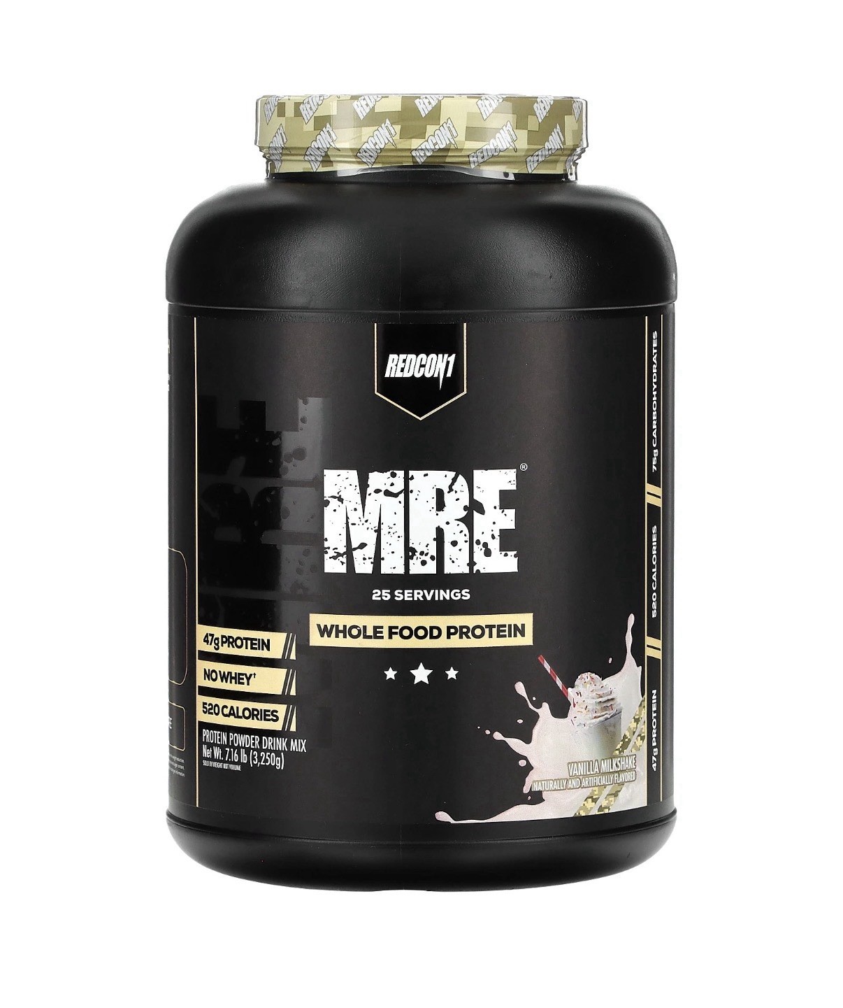 MRE, Whole Food Protein, Vanilla Milkshake, 7.23lb (3,250 g) Exp 06/28 NEW