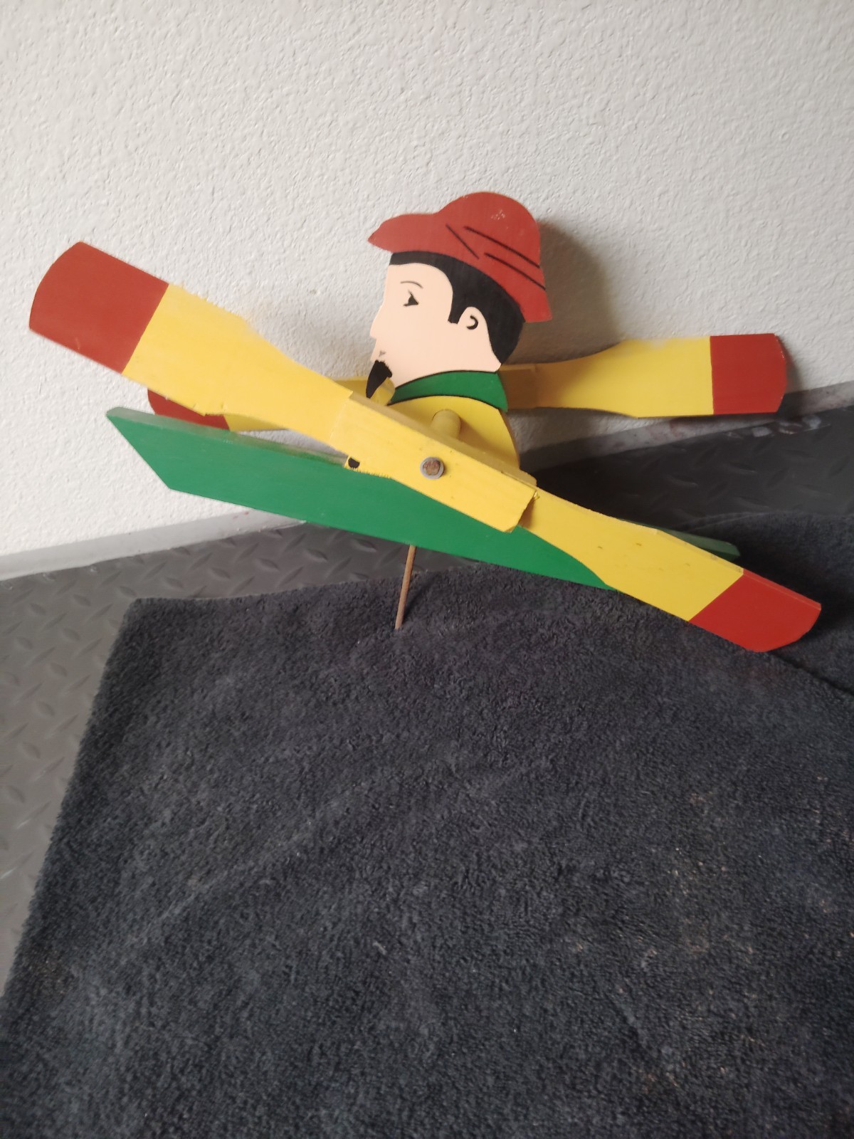 Vintage Style Wooden Whirligig Folk Art Wind Spinner 14 Vintage Style Wooden Whirligig Folk Art Wind Spinner 14