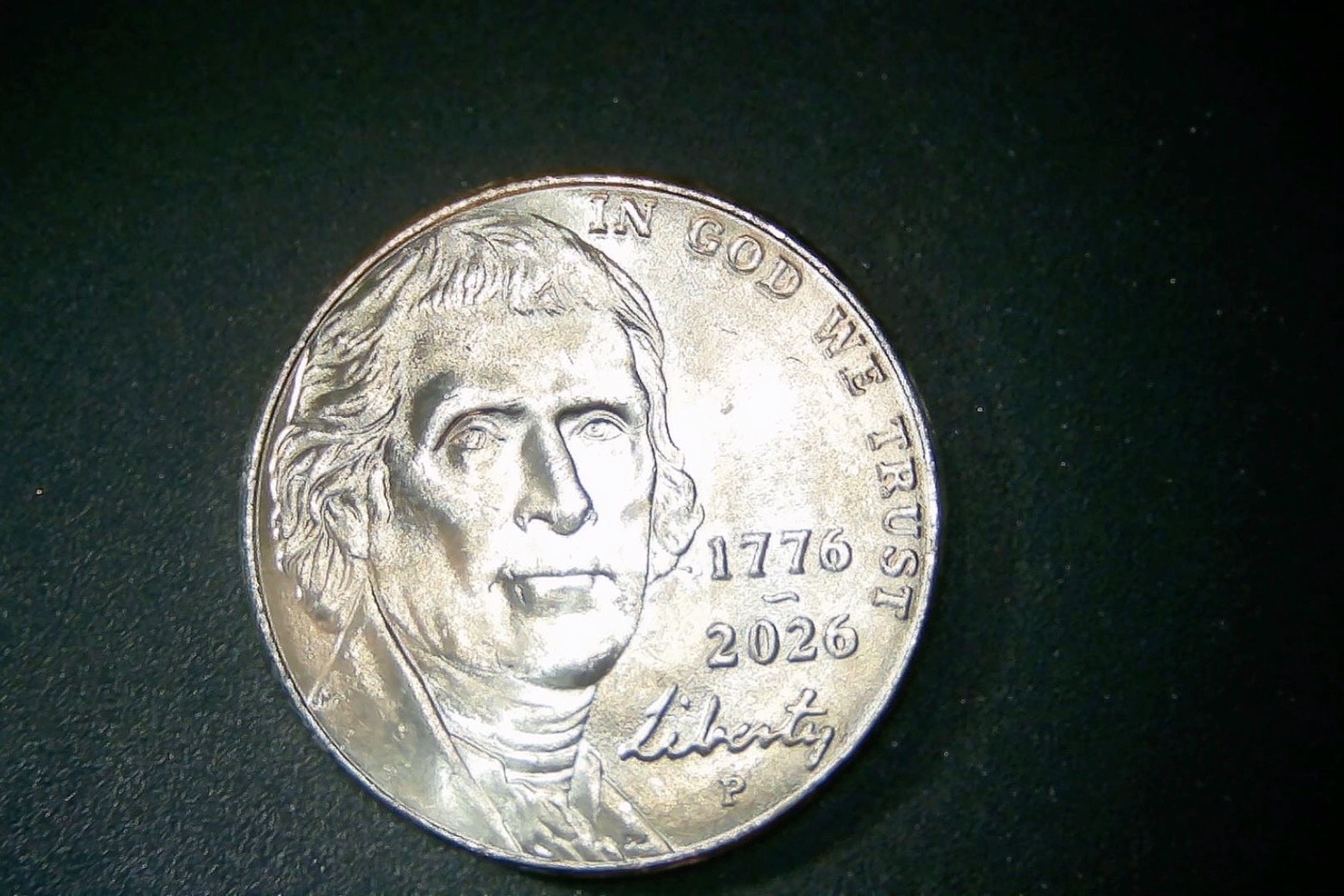 2026 P Jefferson Nickel 1776 -2026 truly rare find DDO/DD Reverse LOOK     #N801