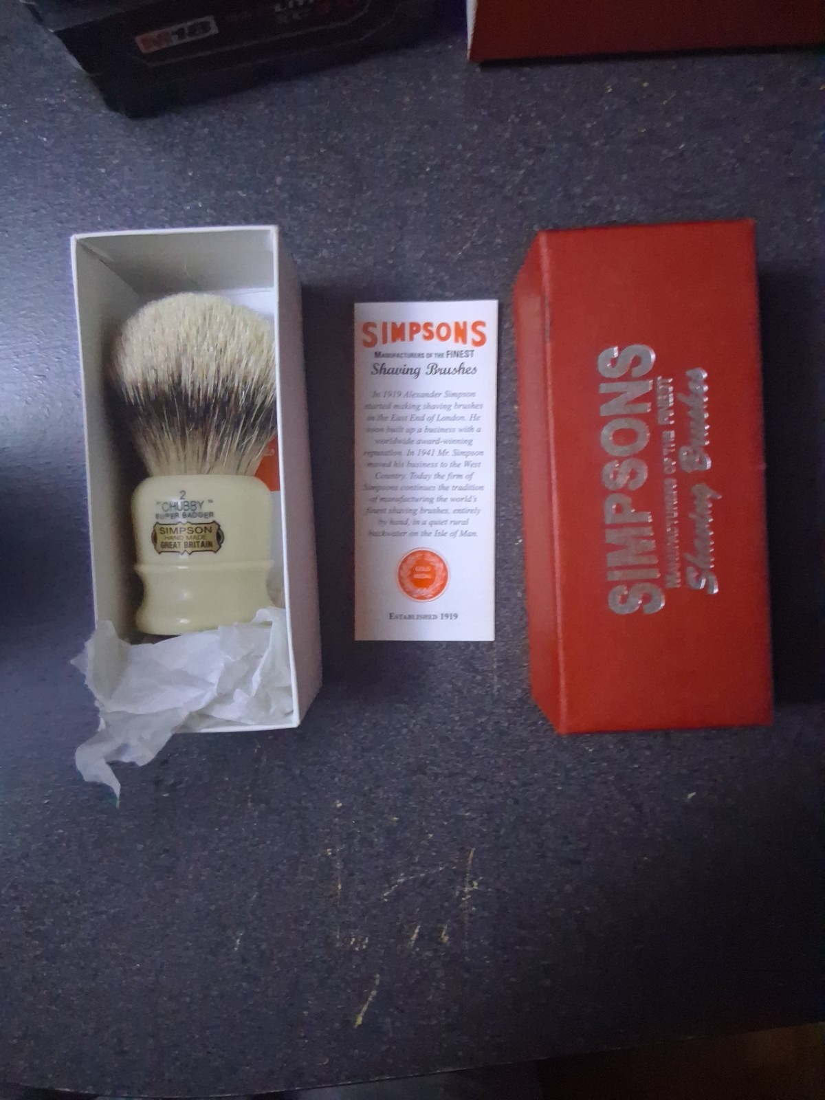 Simpson Chubby 2 Super Badger Shave Brush New In Box Simpson Chubby 2 Super Badger Shave Brush New In Box