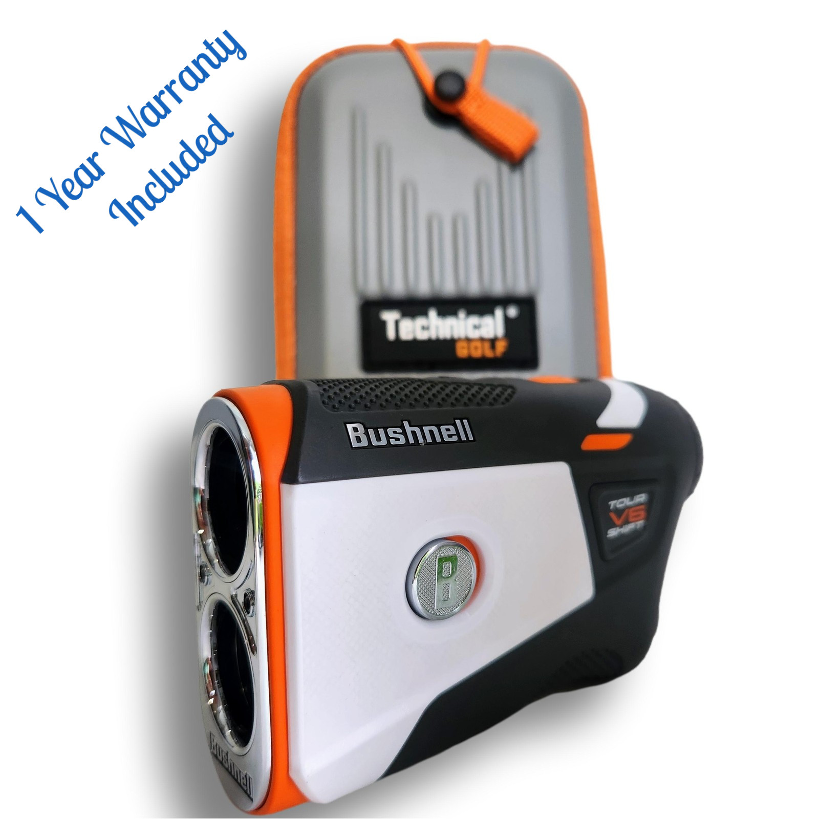 Excellent Bushnell Tour V6 Shift Slope Golf Gray Orange Rangefinder w/ 1yr Warr