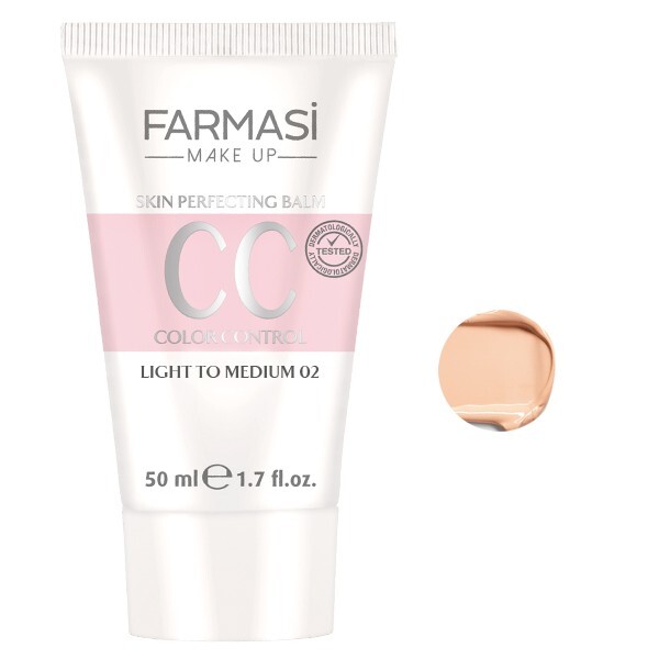 Farmasi CC Color Control Cream Foundation Cream 1.7 fl oz | 02 LIGHT TO MEDIUM Farmasi CC Color Control Cream Foundation Cream 1.7 fl oz | 02 LIGHT TO MEDIUM