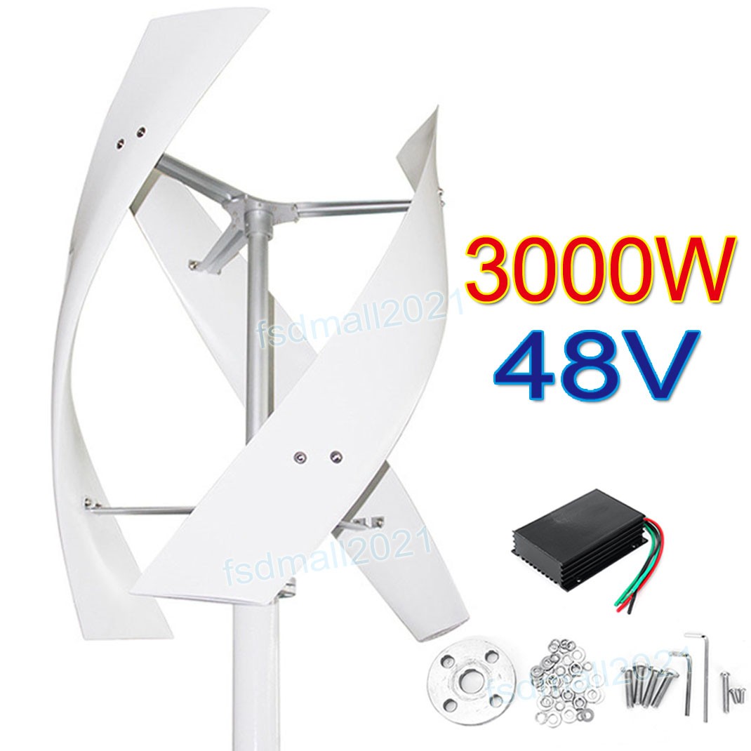 3000W 48V DC Vertical Wind Power Turbine Generator Controller Home Windmill Kit 3000W 48V DC Vertical Wind Power Turbine Generator Controller Home Windmill Kit