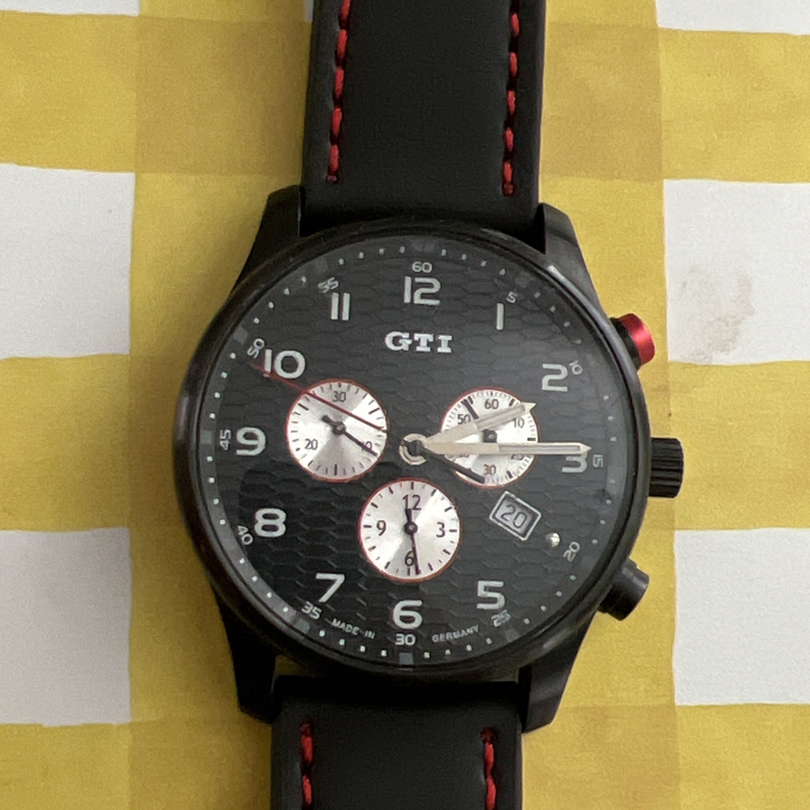 Volkswagen GTi Golf Rabbit R32 Motorsport Racing Car Accessory Chronograph Watch Volkswagen GTi Golf Rabbit R32 Motorsport Racing Car Accessory Chronograph Watch