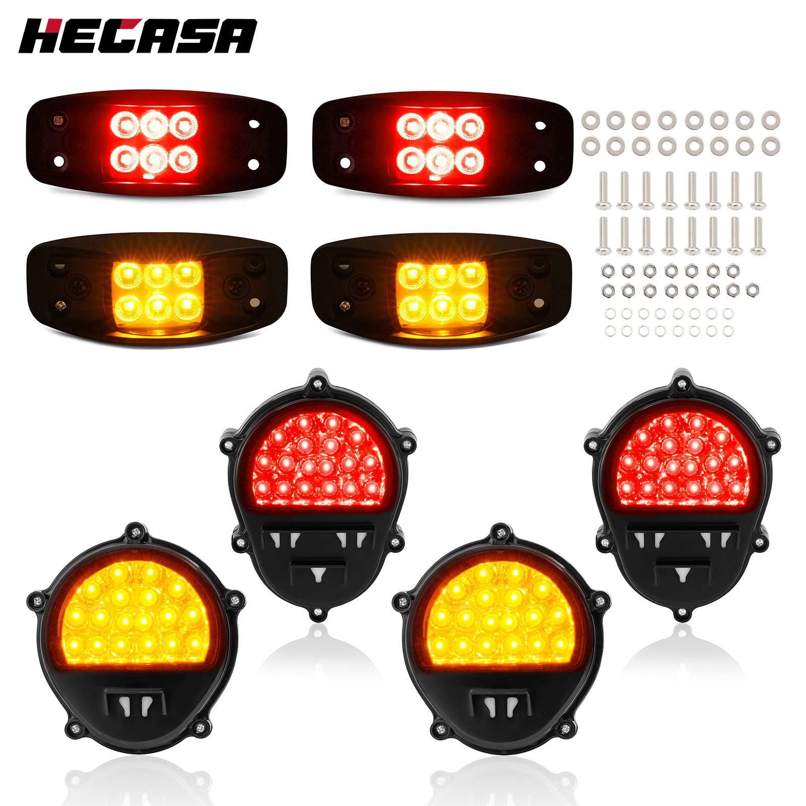 LED Side Marker Brake Turn Signal Lights Set For Military Trucks HUMVEE HMMWV LED Side Marker Brake Turn Signal Lights Set For Military Trucks HUMVEE HMMWV