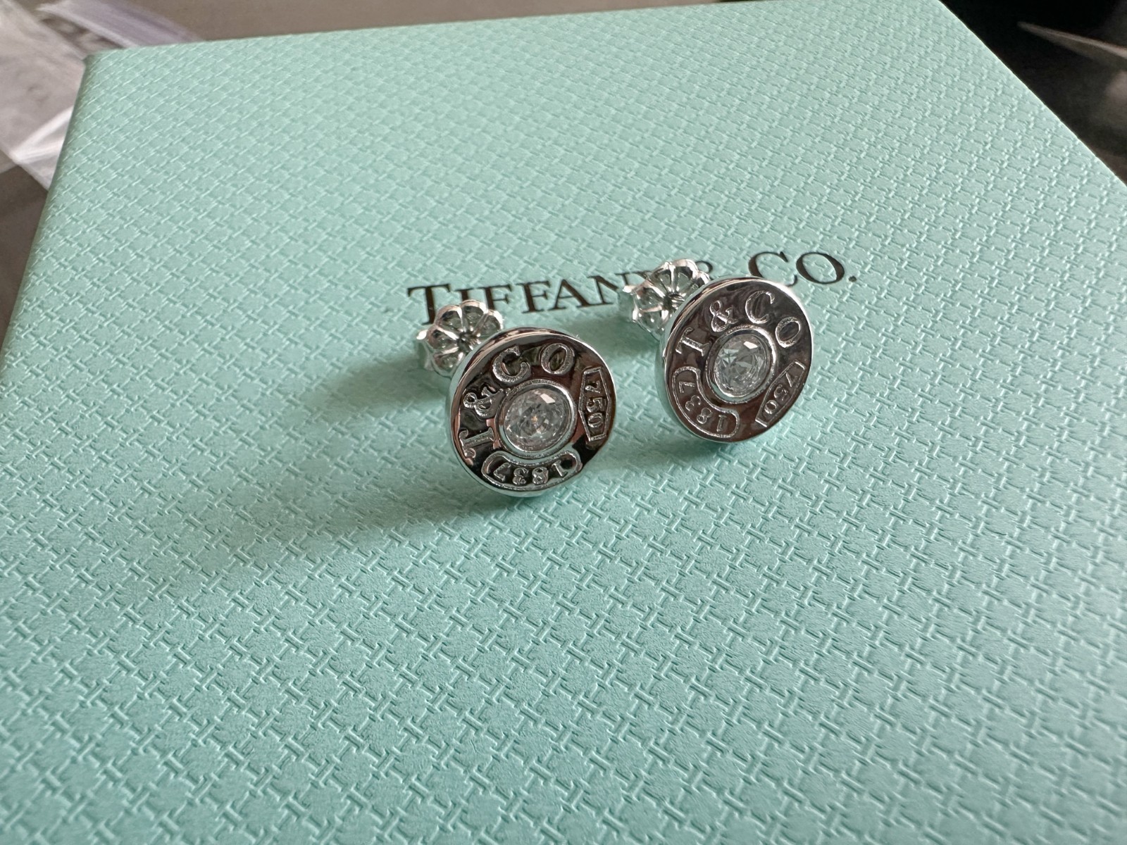 NEW Earrings 1837 EarringsTIfany&Co Studs Sterling Silver 925 NEW Earrings 1837 EarringsTIfany&Co Studs Sterling Silver 925