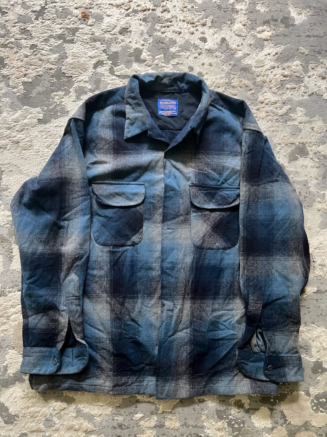 Pendleton Blue Ombre Board Shirt XL Pendleton Blue Ombre Board Shirt XL
