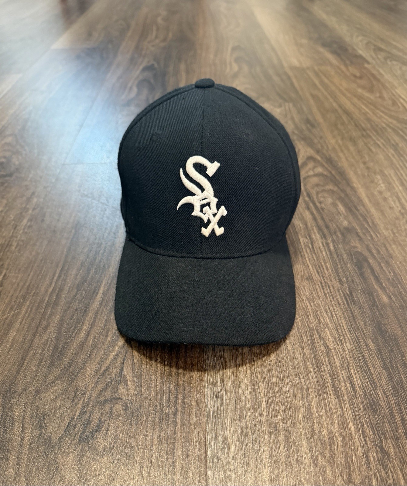 White Sox American Needle Blockhead Black Dome Rare Silver Spell out Tupac Movie