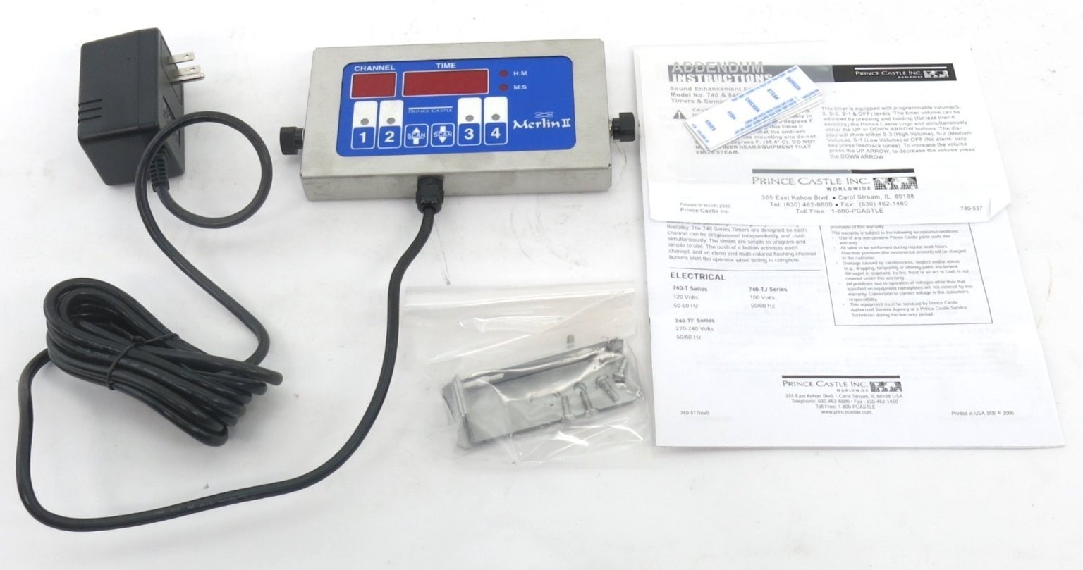 New Prince Castle 740-T4 4-Channel Single Function Digital Timer 120V Fryer time New Prince Castle 740-T4 4-Channel Single Function Digital Timer 120V Fryer time