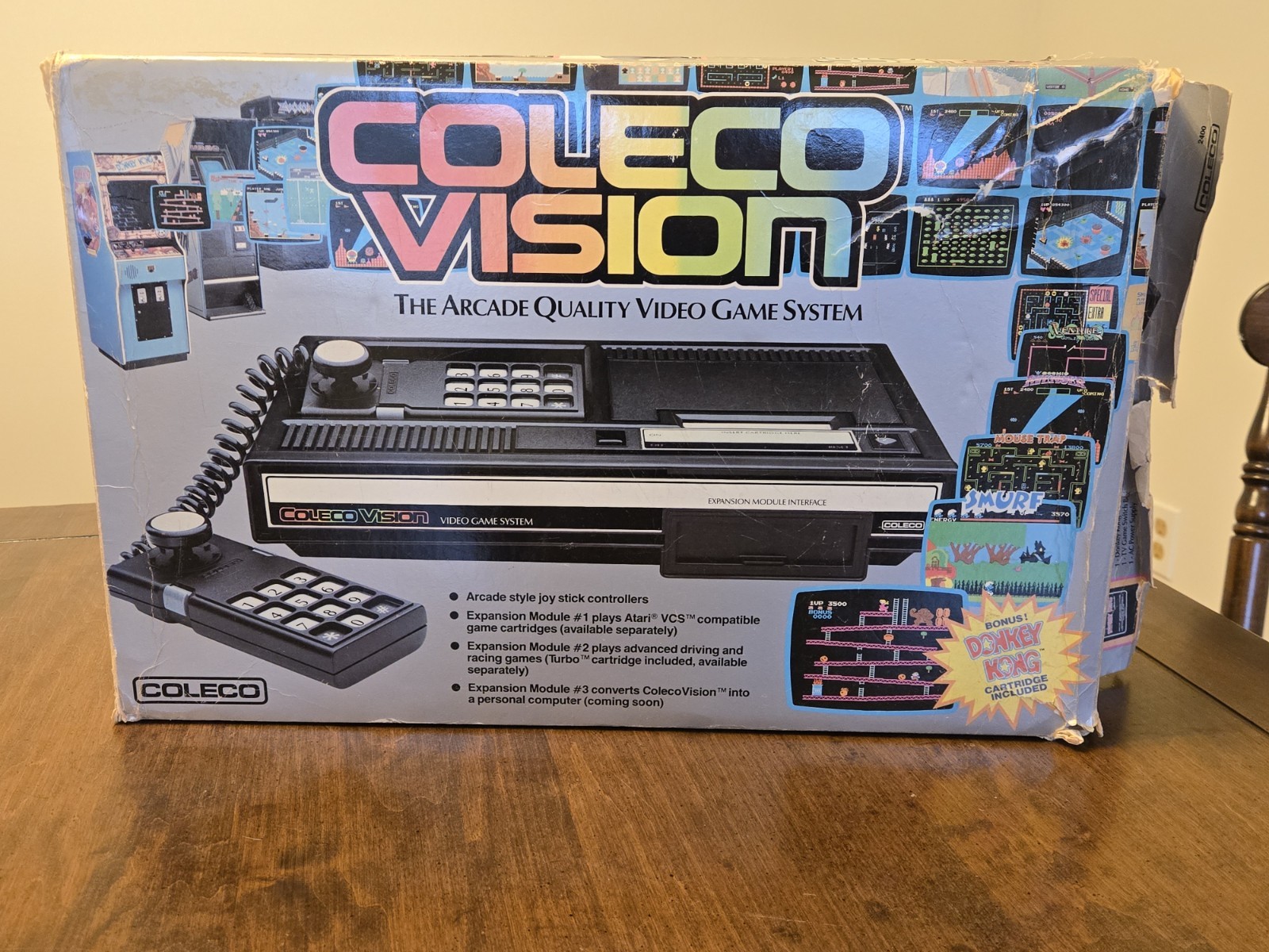 Vintage ColecoVision Console 1982 Video Game System In Original Box Vintage ColecoVision Console 1982 Video Game System In Original Box