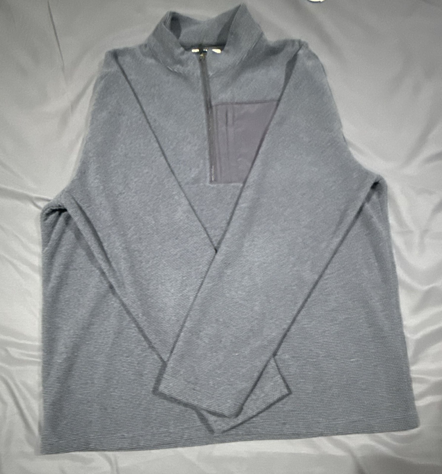 Grand Slam Performance Quarter-Zip Pullover Size L Blue Fleece