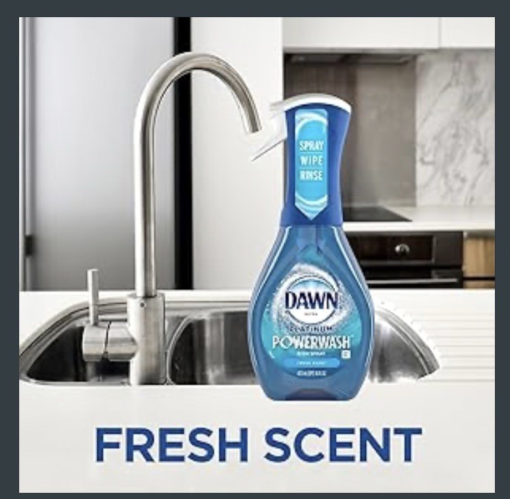 3pk Dawn Platinum Powerwash Refill DishSoap, Kit, 16 fl oz Fresh Scent