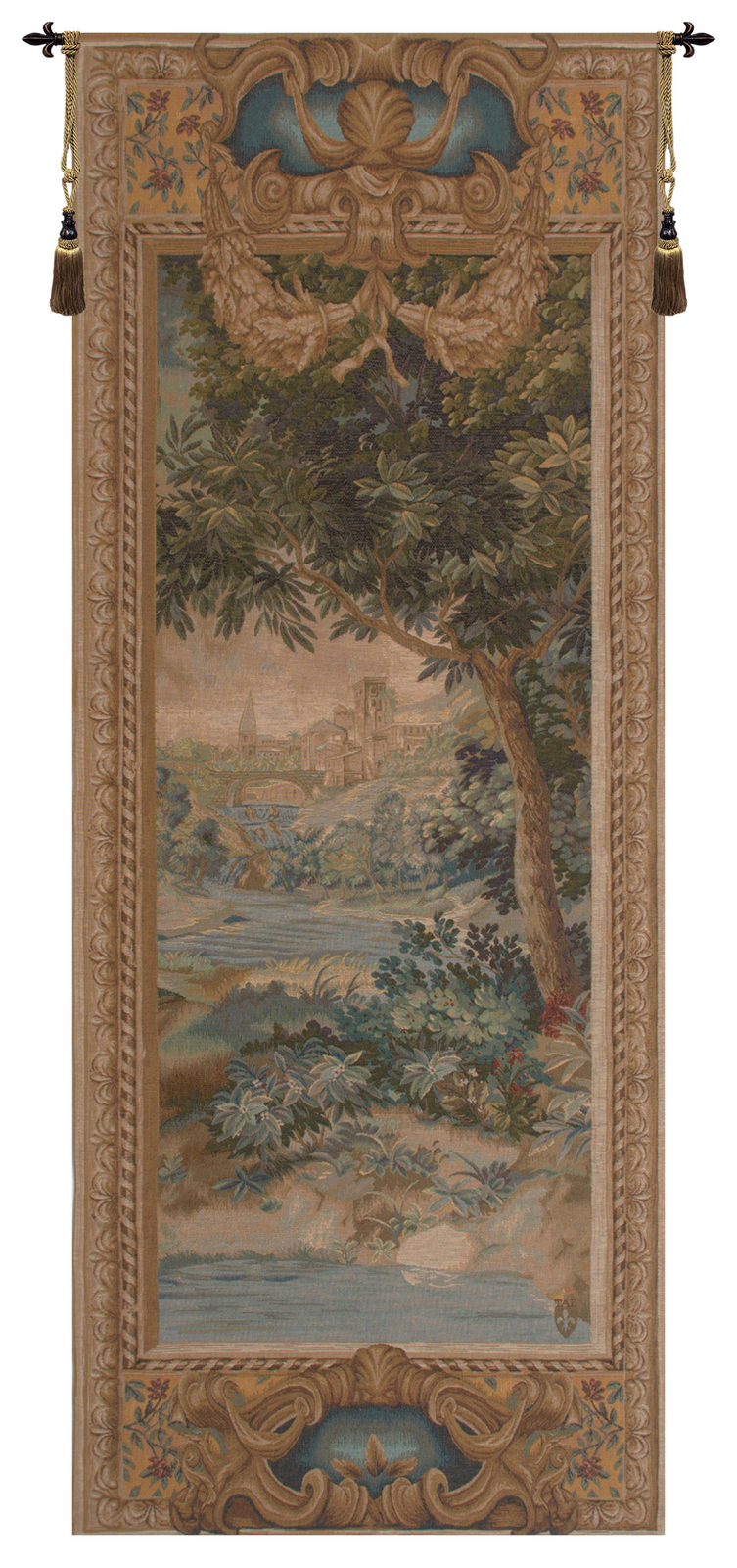 Portiere Cascade Verdure French Tapestry Wall Hanging Woven Wall Art
