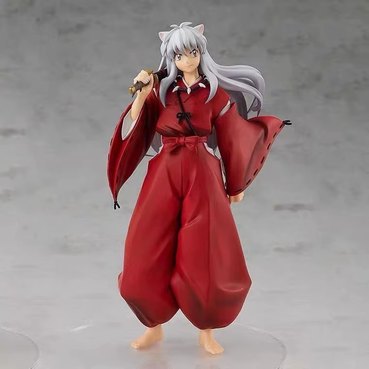 Anime InuYasha Sesshoumaru Figure Childhood Sesshoumaru Standing Pose Model Doll