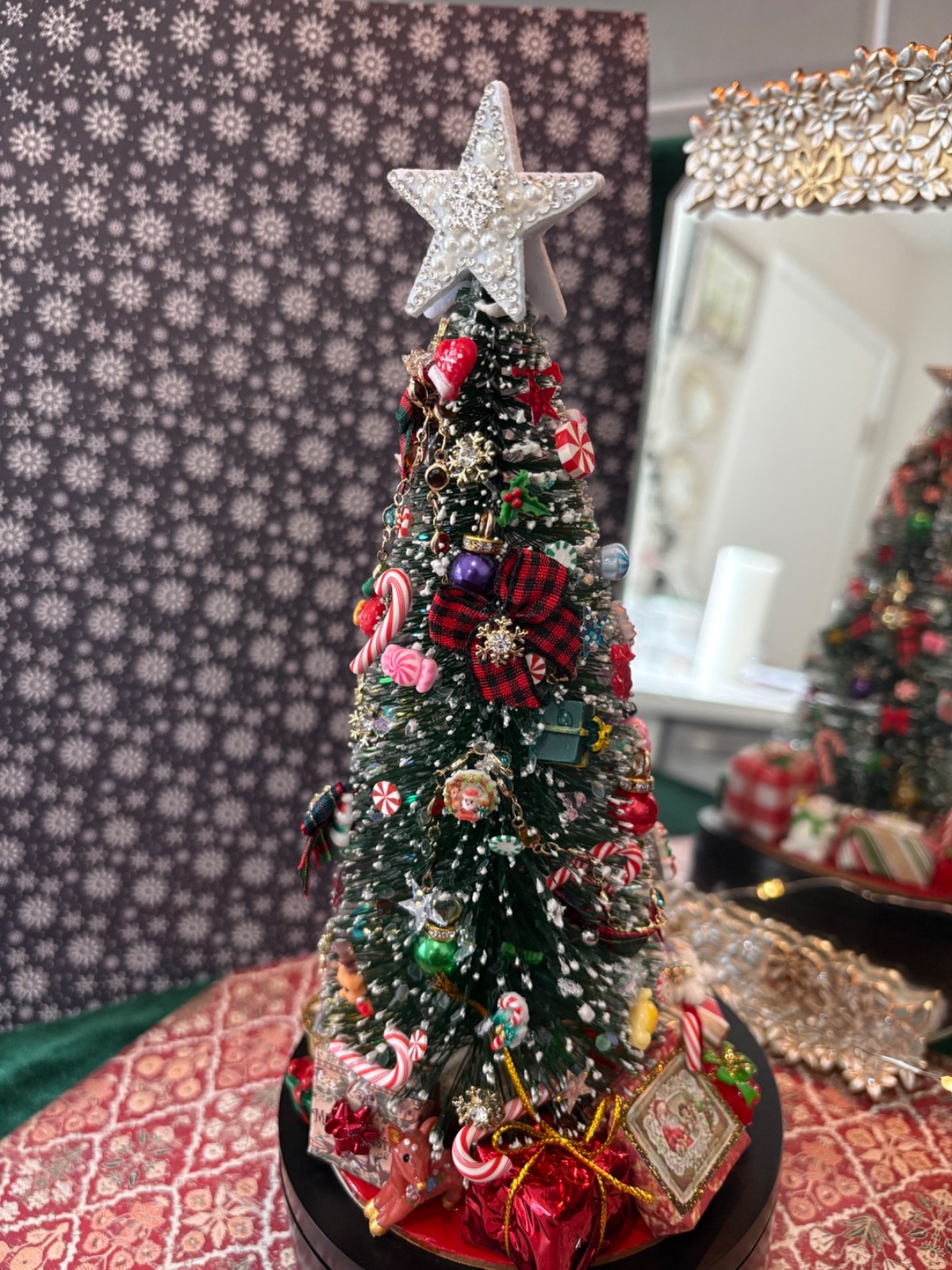 Artist OOAK Dollhouse Miniature 1:12 Scale Tree Christmas Holiday Decor/Gift