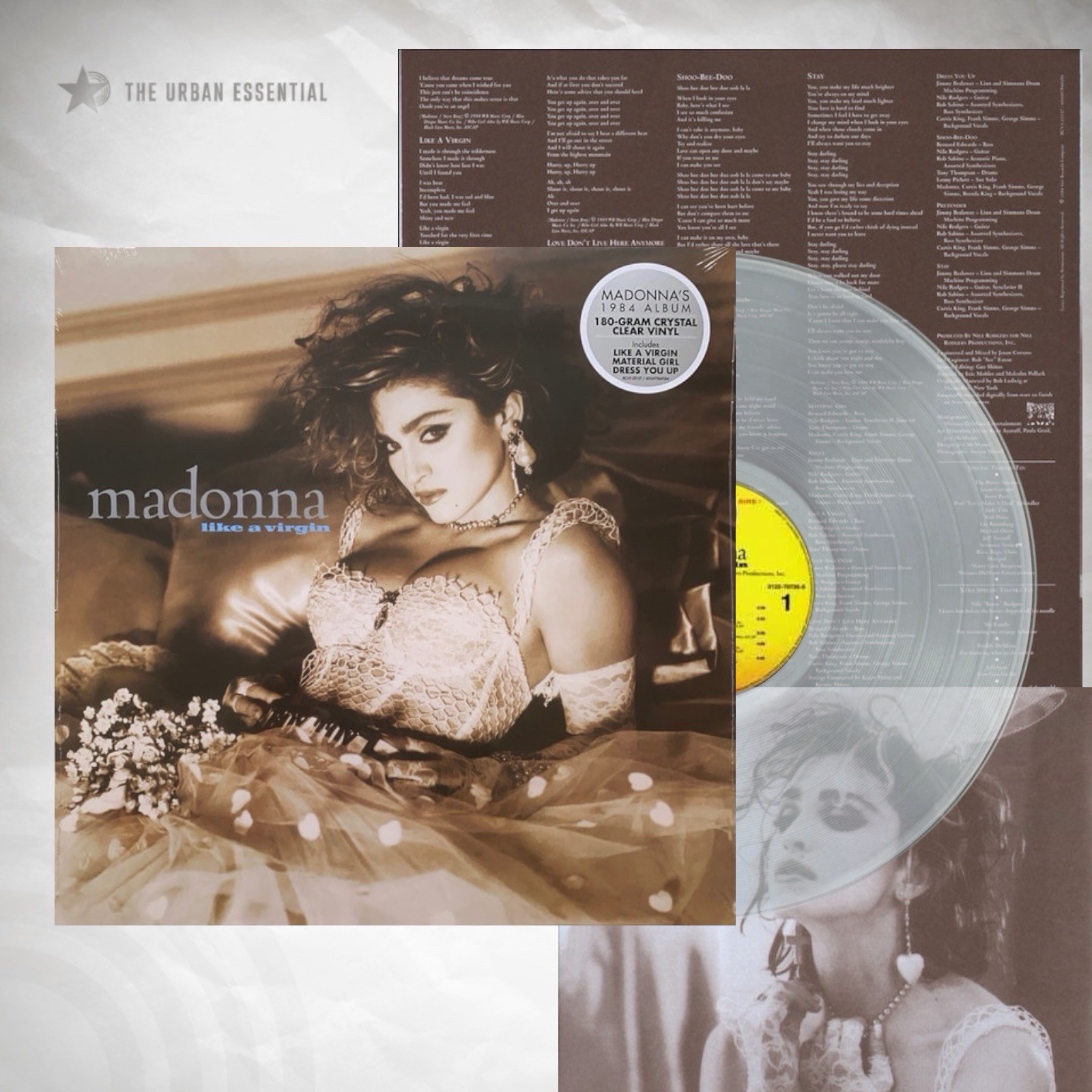 Madonna - Like A Virgin Limited Edition 180g Clear Vinyl New Sealed