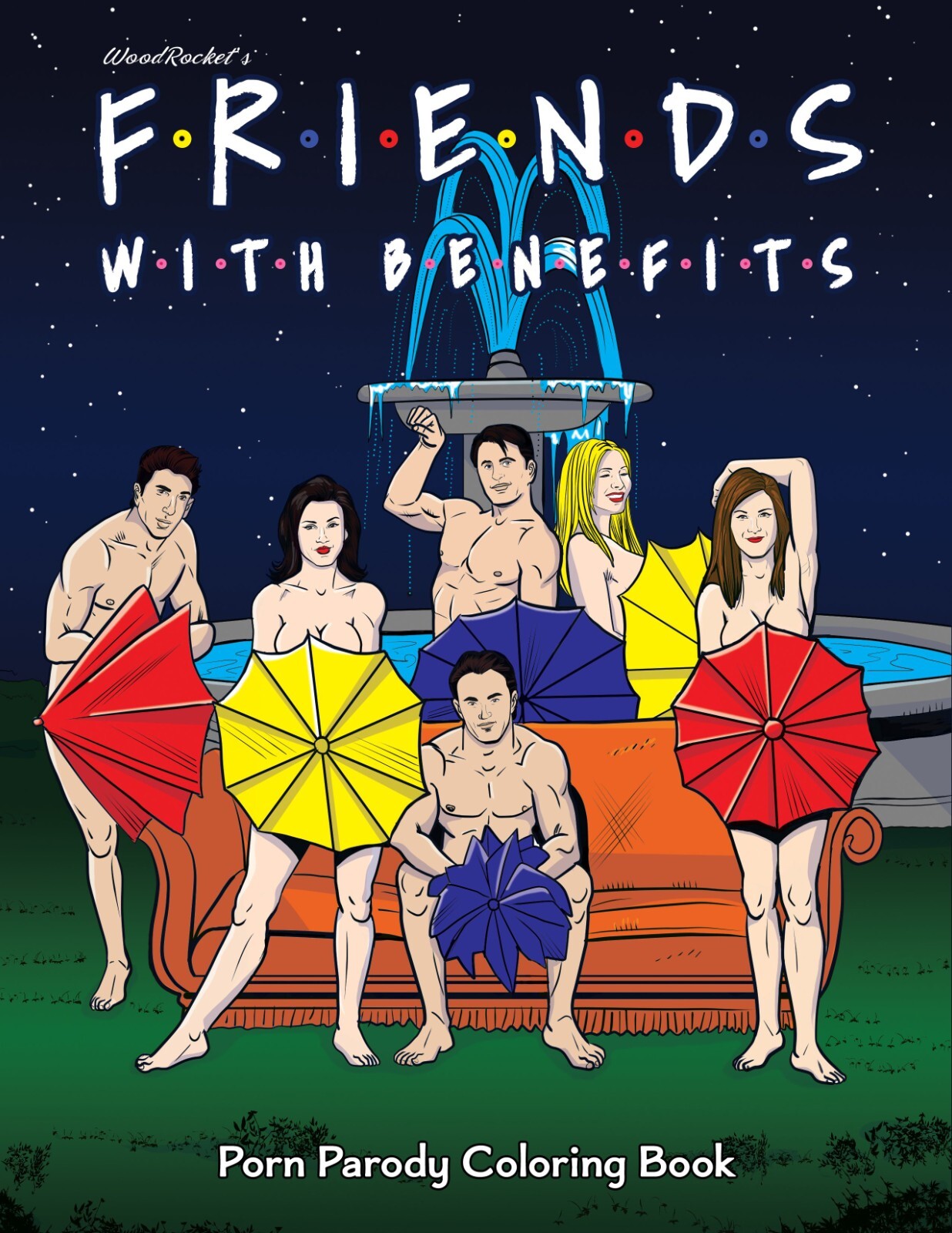 Wood Rocket Friends with Benefits Porn Parody Coloring Book, New